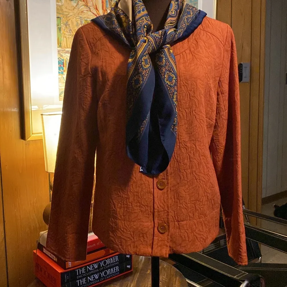 Pinky & Diane Burnt Orange Jacket, Small - Image 7