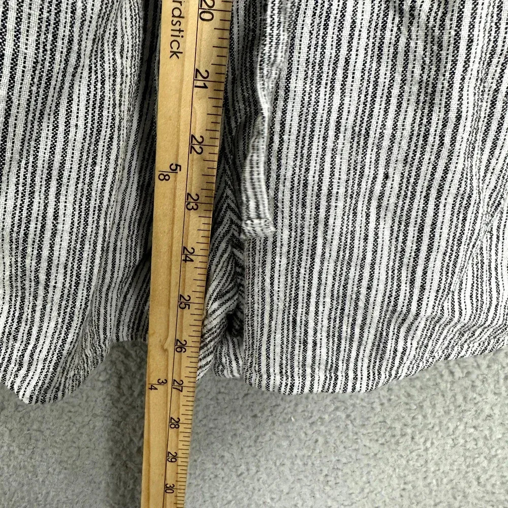 Old Navy Romper Womens‎ Small Blue Striped Halter Pockets Linen Blend Beach Boho - Image 5