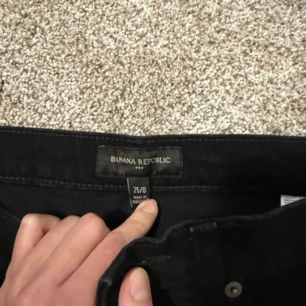 Banana Republic Black Jean Shorts - Image 2