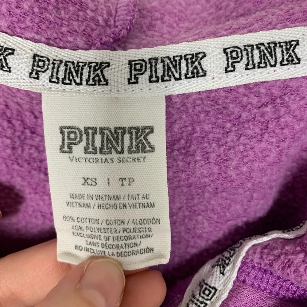 VS PINK Zip Up “PINK” Logo Hoodie - Image 3