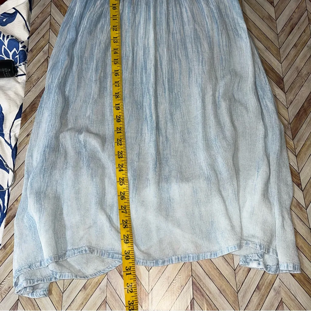 Beach by Exist Light Blue Sundress Crochet Boho Mini Coastal Breezy‎ Vacation M - Image 11