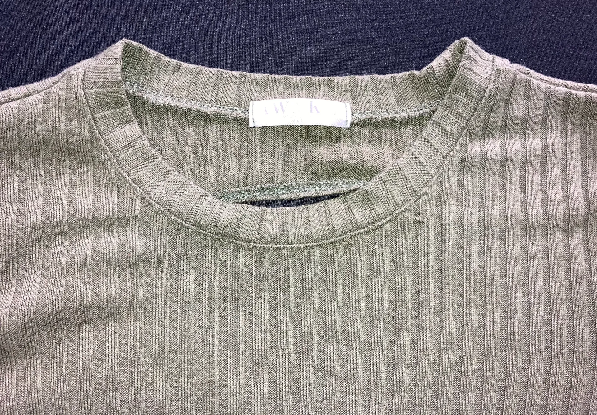 Awake Ribbed Blouse With Back Cutout Small - Image 3