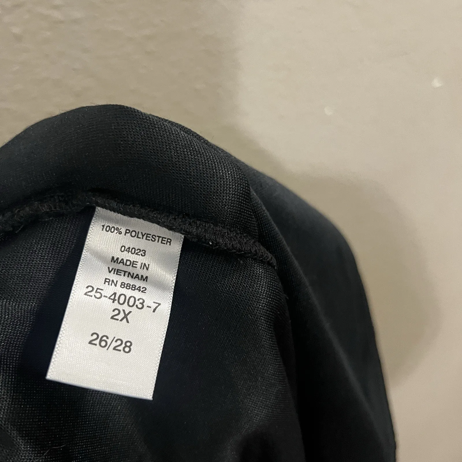 Woman Within Black Velvet Midi Skirt Size 26 / 28 Pull On Elastic Dark Romantic - Image 3