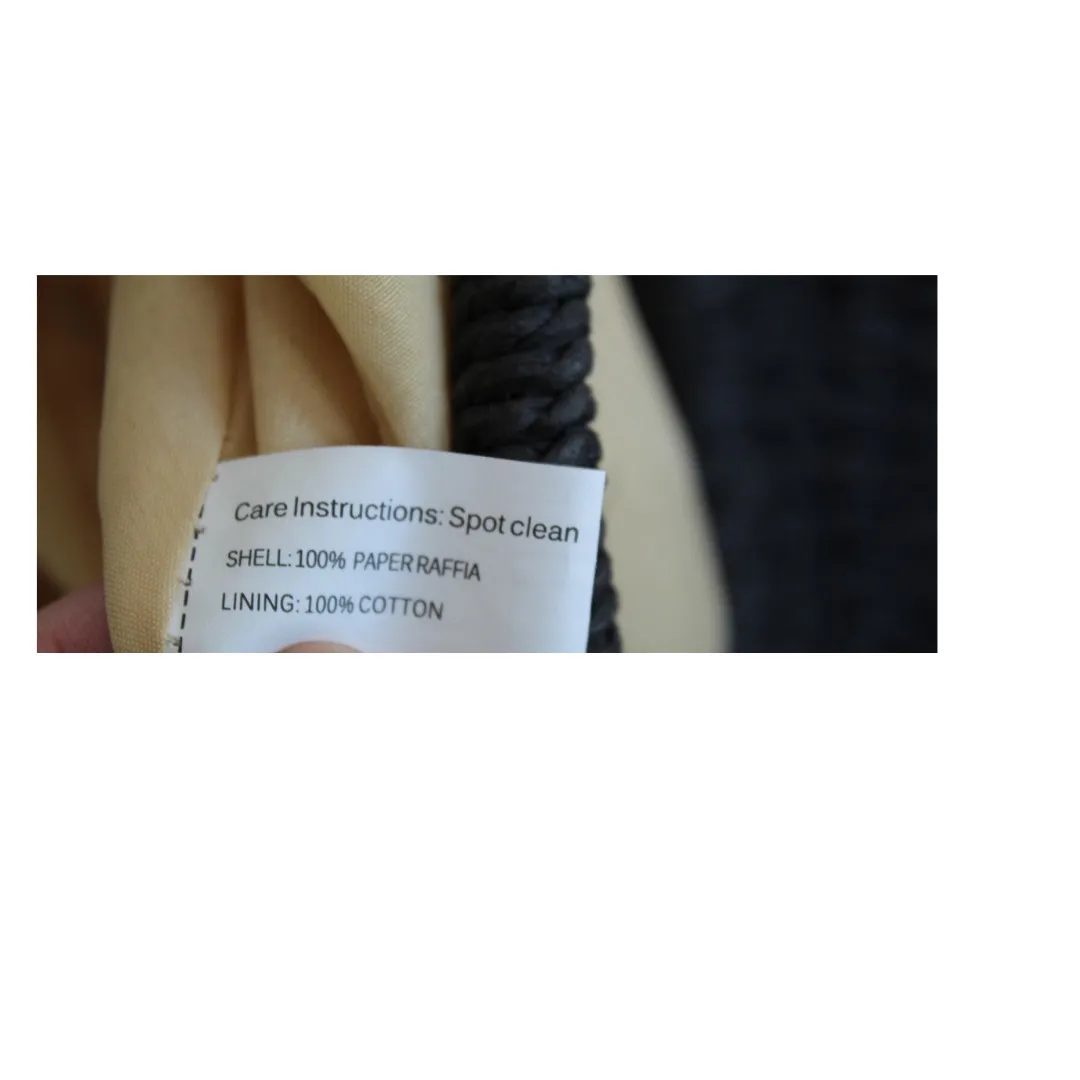 Summer Beach Women's Black Woven Straw Clutch Handbag (unbranded)‎ - Image 3