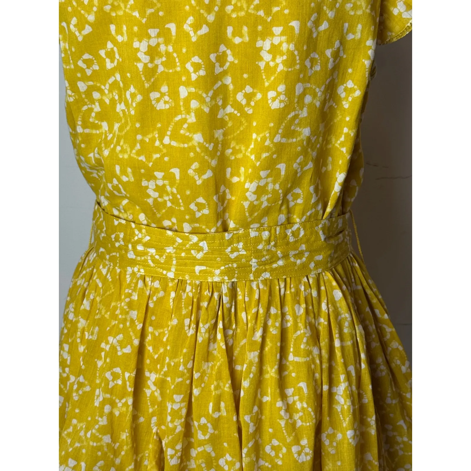 Cleobella Dress‎ Women Small Yellow Cassia Floral Organic Cotton Zia Mini Boho - Image 10