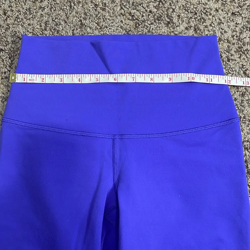 Lululemon Wunder Under Crop II Roll Down Blue Purple Color - Image 7