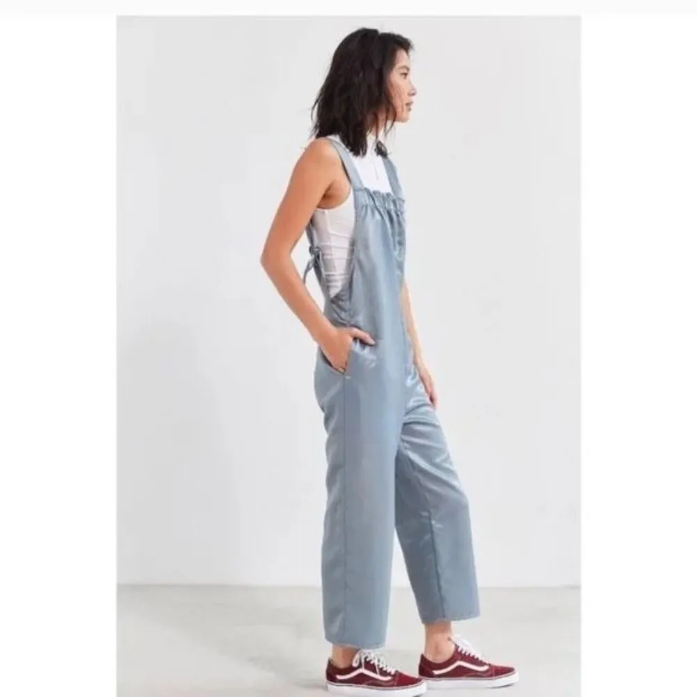 Urban Outfitters Silence + Noise Margo Satin Wide Leg Bow Jumpsuit Overalls - Image 3