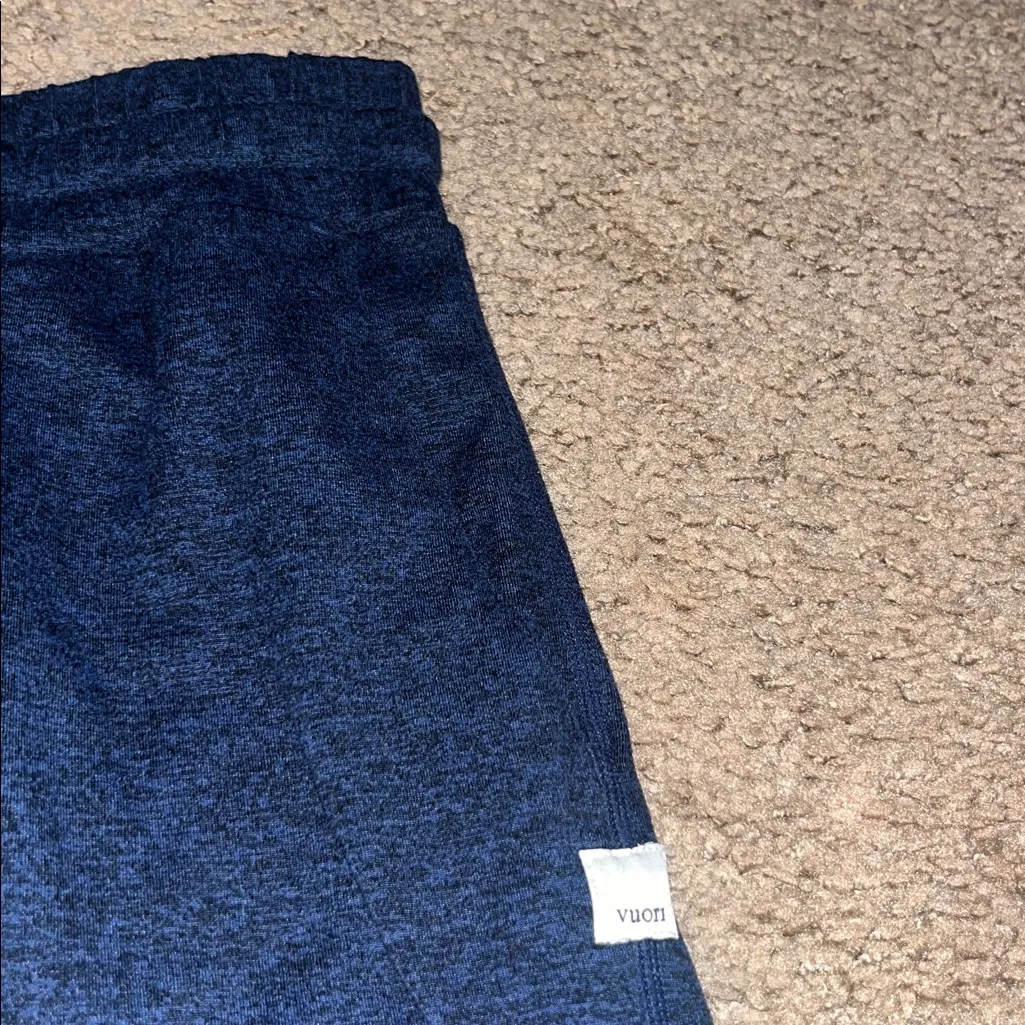 Vuori Halo Performance Jogger DreamKnit Cropped Ankle Pant Heather Blue Small - Image 6