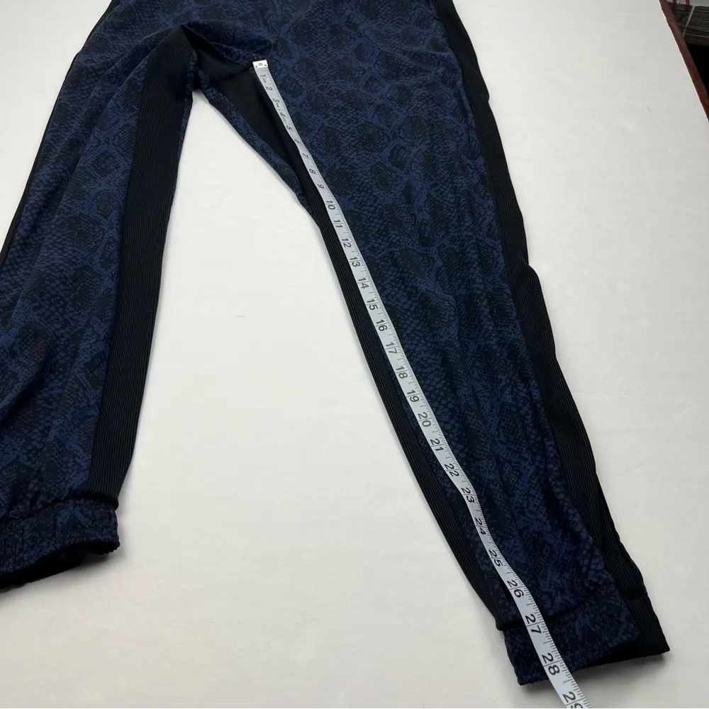 Athleta Brooklyn Jogger Black Blue Printed Pull On Womens Size 8 Athletic *FLAW* - Image 8