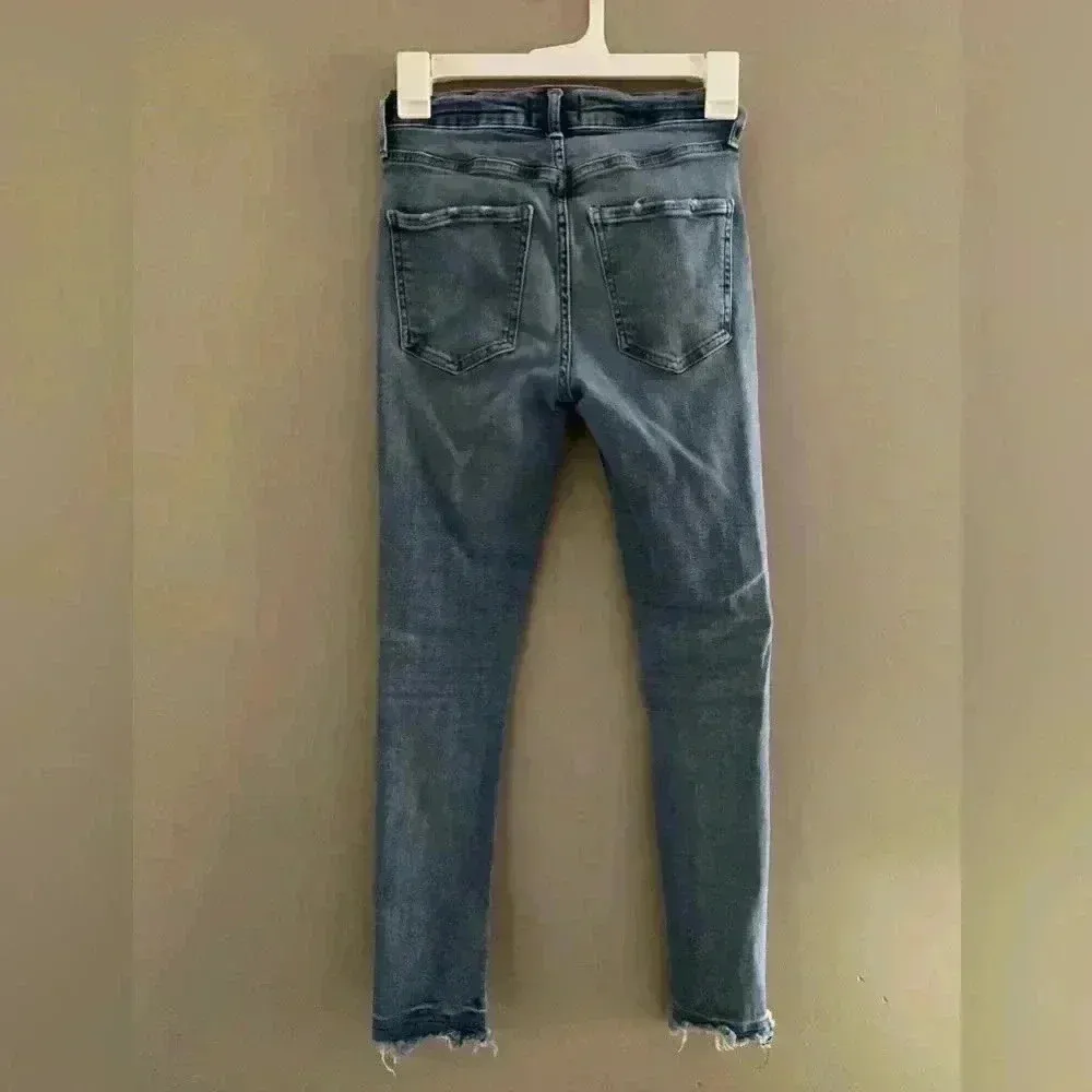 AGOLDE distressed denim skinny jeans size 24 EUC - Image 3