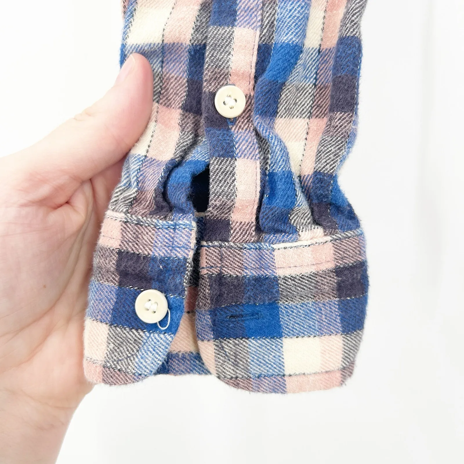 Madewell Womens Bundle Lot (2) Western Cowgirl‎ Plaid Long Sleeve Shirts Size XS - Image 8