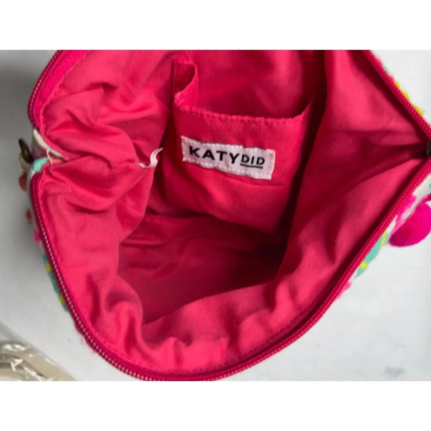 Katydid Boho Embroidered Crossbody Handbag Hippie 70s Retro Beaded - Image 4