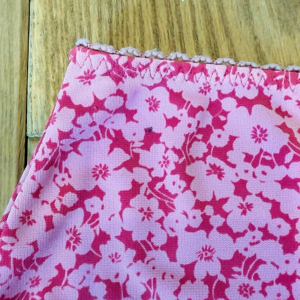 GAP Y2K Pink and White A-Line Mini Skirt - Image 6