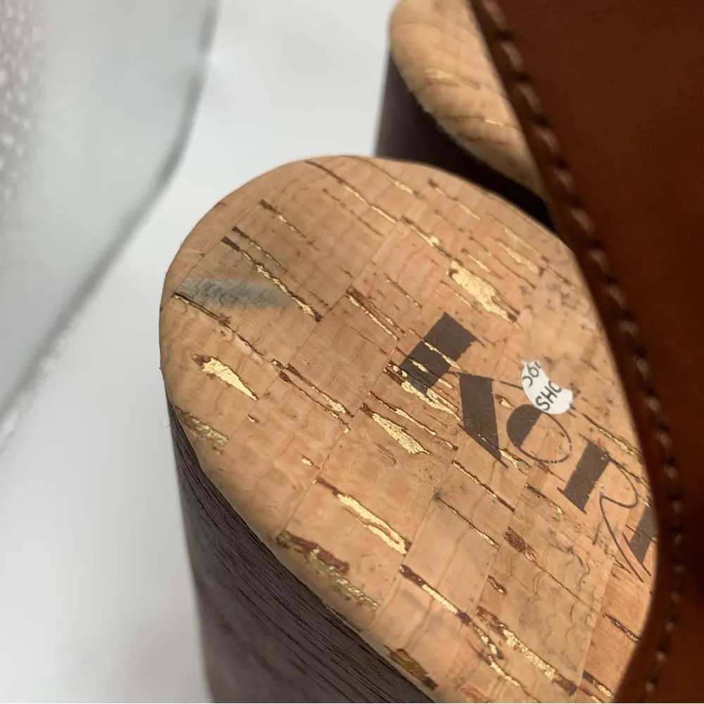 Women's Korks Dawson Sandal platform wedge brown size 11M New without box 1083 - Image 3