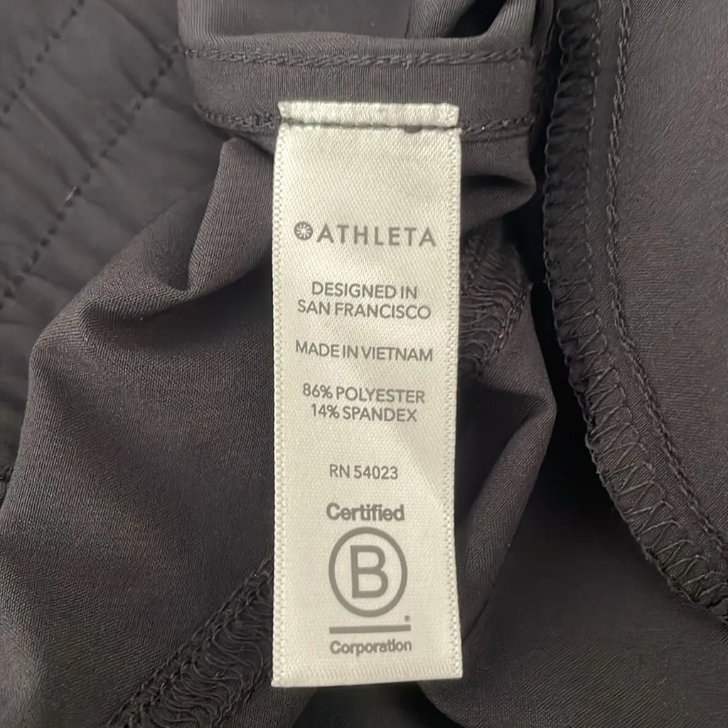 ATHLETA Unbound Jumpsuit Athletic Romper Yoga Sporty Travel in Black Size L - Image 14