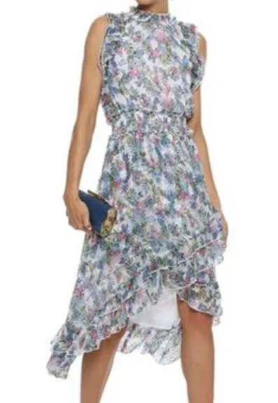 Walter Baker Marcella Tropical Floral Print Hi-low Dress Size Small - Image 1