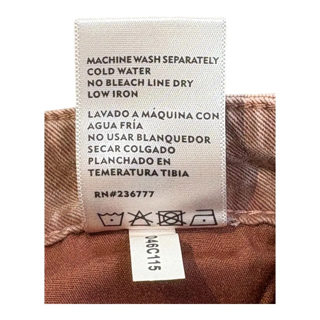 PTCL Wide Leg Jeans High Rise‎ Straight Leg Denim Pants Pink Women Size 31 - Image 11