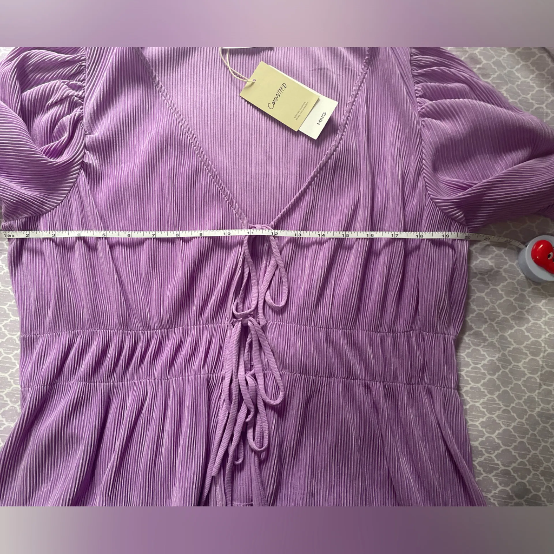 Mango Pleated Blouse With Ruffles - Image 9