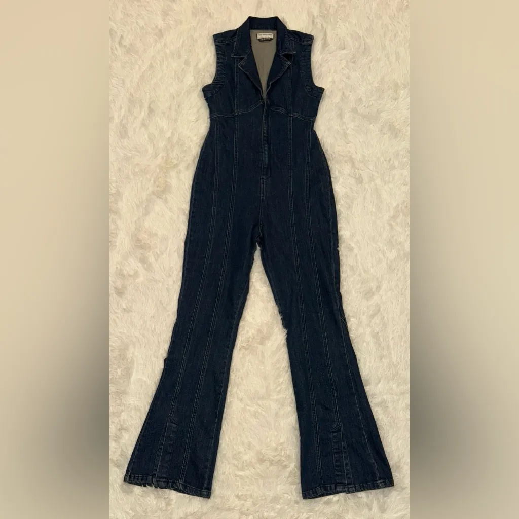 NEW Free People We The Free CRVY Ring the Alarm One Piece Jumpsuit Sz S - Image 5