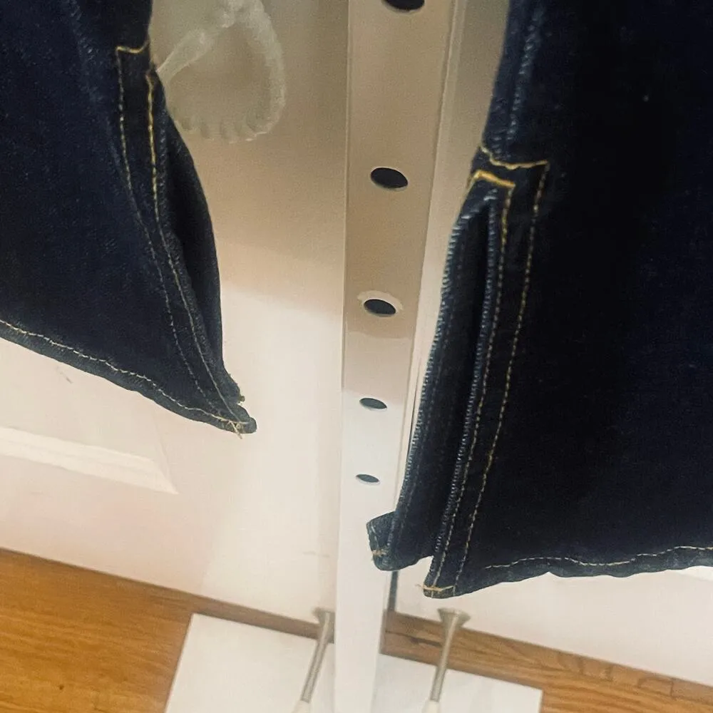 NWT Pilcro Split Hem Straight Leg Jeans - Women Size 25 - Blue - Image 9