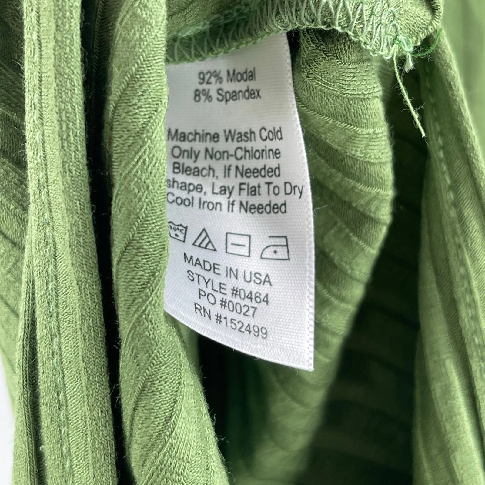 AMOUR VERT Skirt Size Medium Zio Ribbed Green Rib Stretch Foldover Waist NWT - Image 13