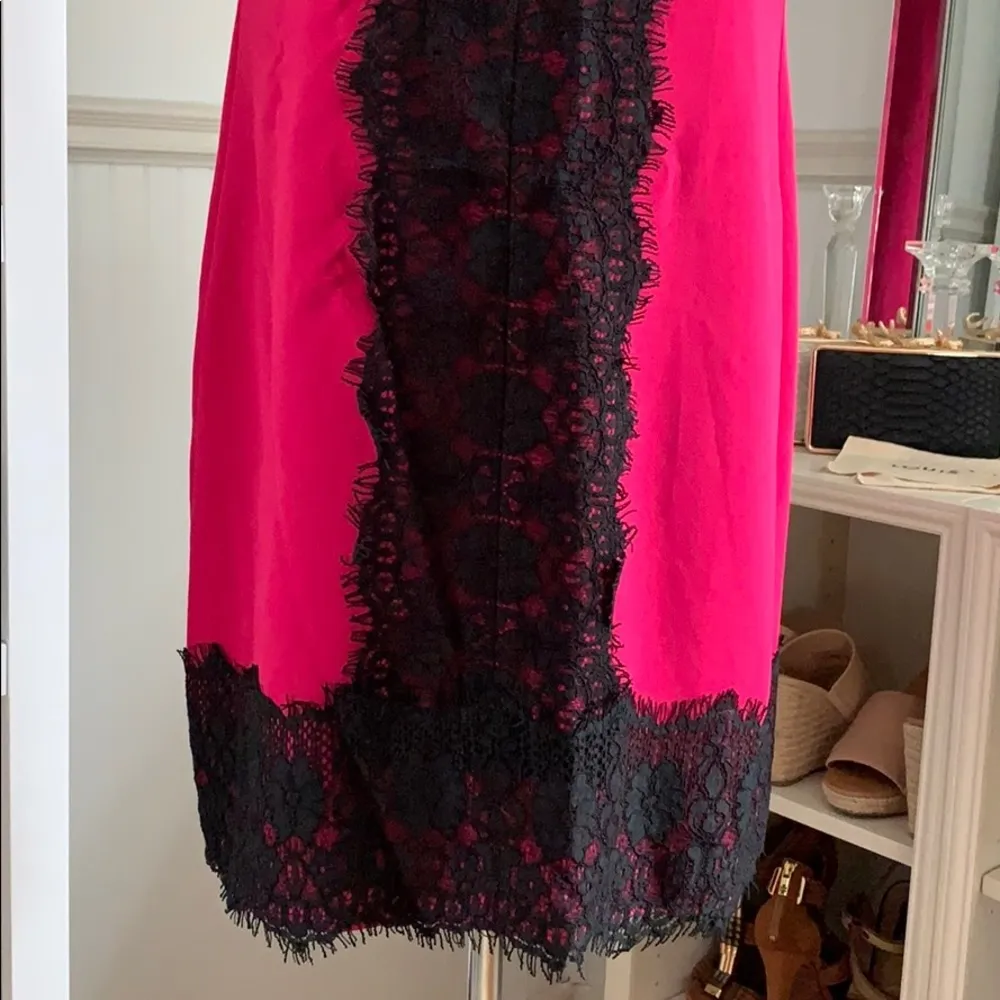 Ann Taylor LOFT Lace Trim Dress - Image 3