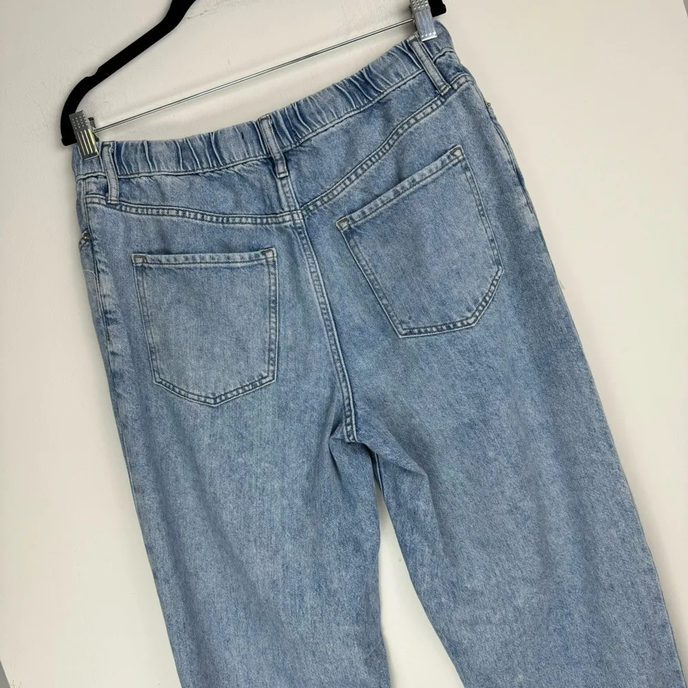 Barrel Jeans Sz Medium Womens Stretch Tie Waist - Image 11