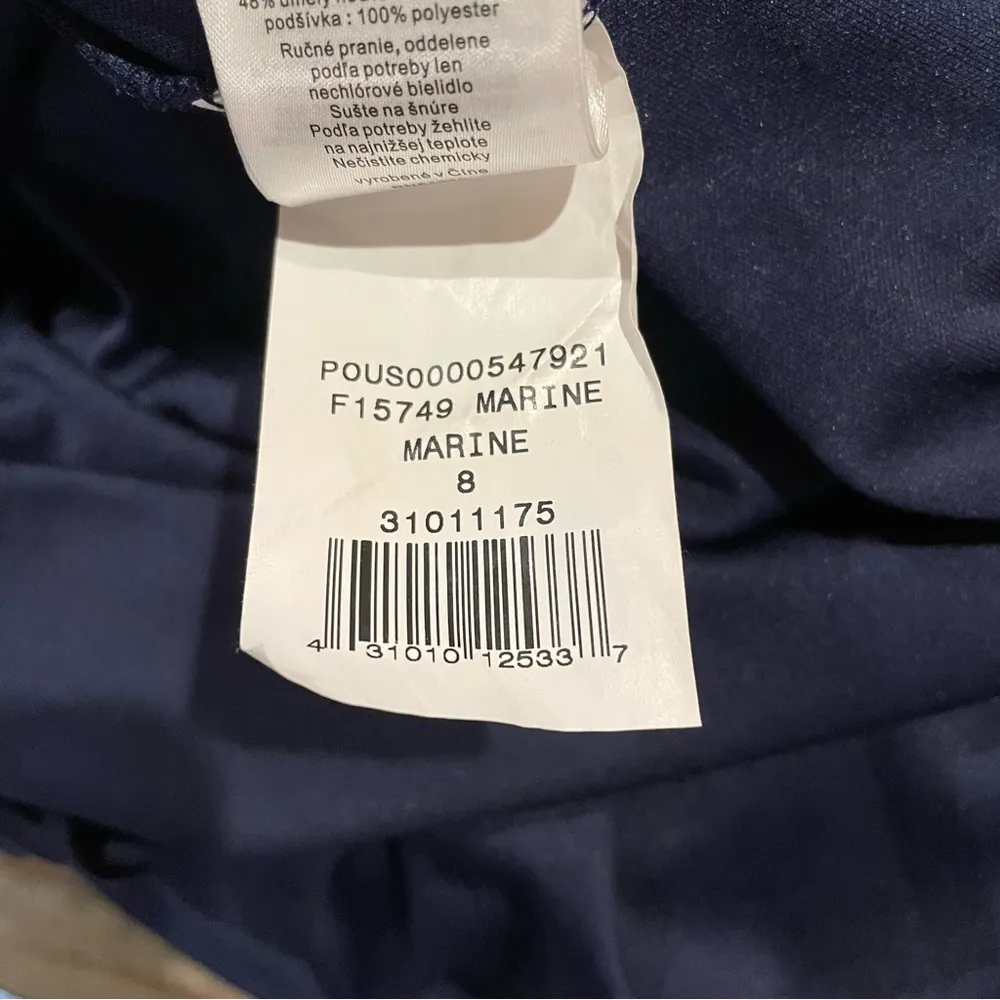 David’s Bridal Lace Bridesmaid Maxi Dress With Long Mesh Skirt in Marine 8 - Image 9