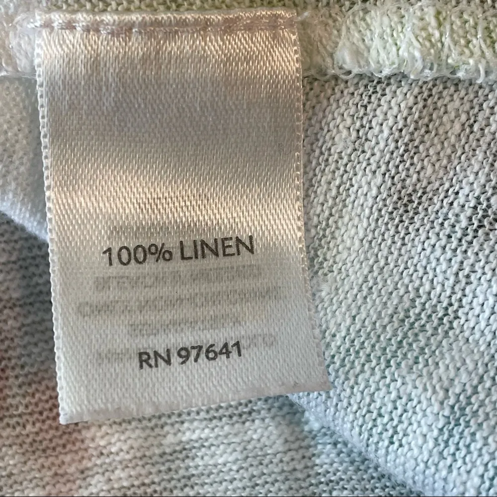 J Jill Women’s Tropical Themed Linen Tank Top - Image 12