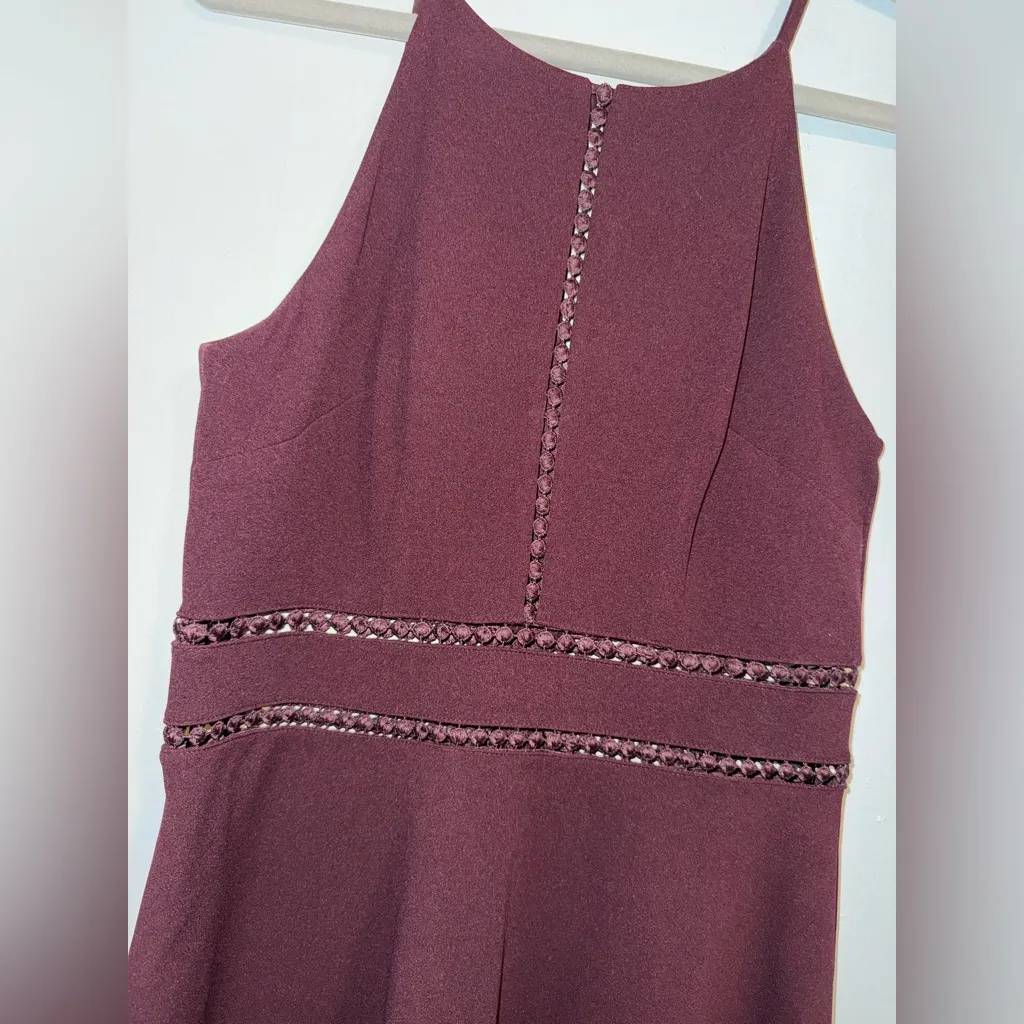 A. Byer Deep Red Backless Dress - Image 2