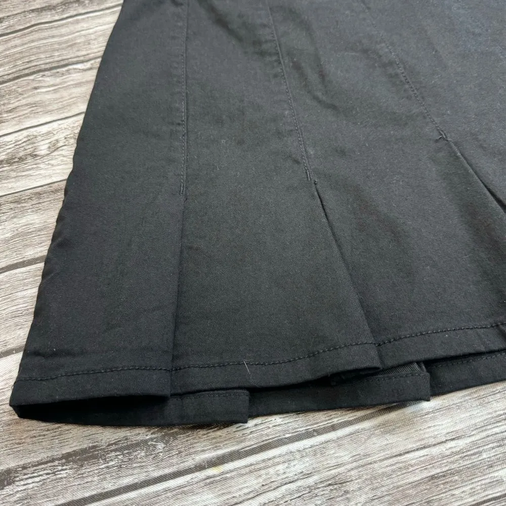 NOBO No Boundaries Women's Box Pleat Black Denim Mini Jean Skirt 11 Zip Zipper - Image 4