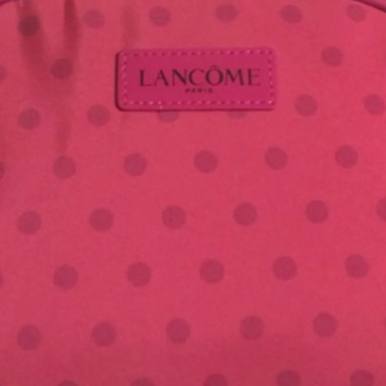LANCOME Pink Polka Dot Clutch Bag - Image 4