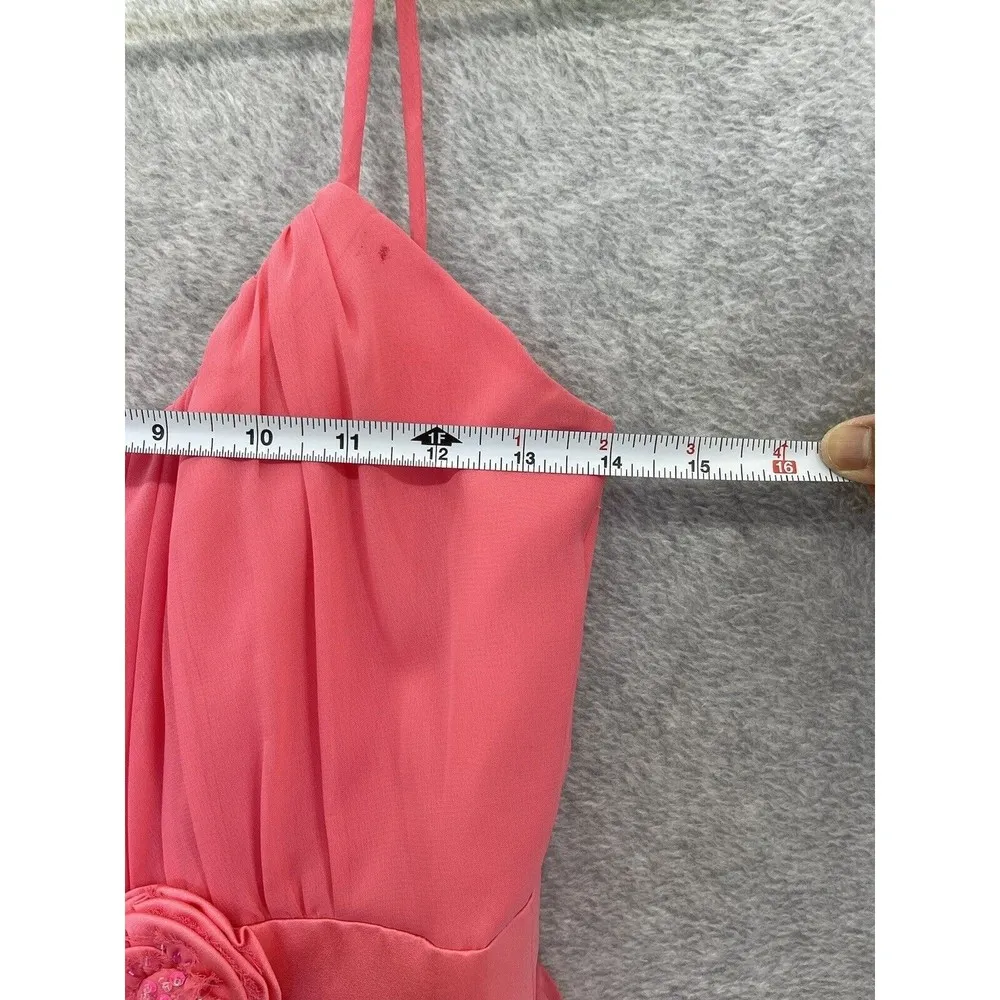 Disney Fairytale Weddings Women's Dress Solid Pink Sleeveless Size 2 - Image 10