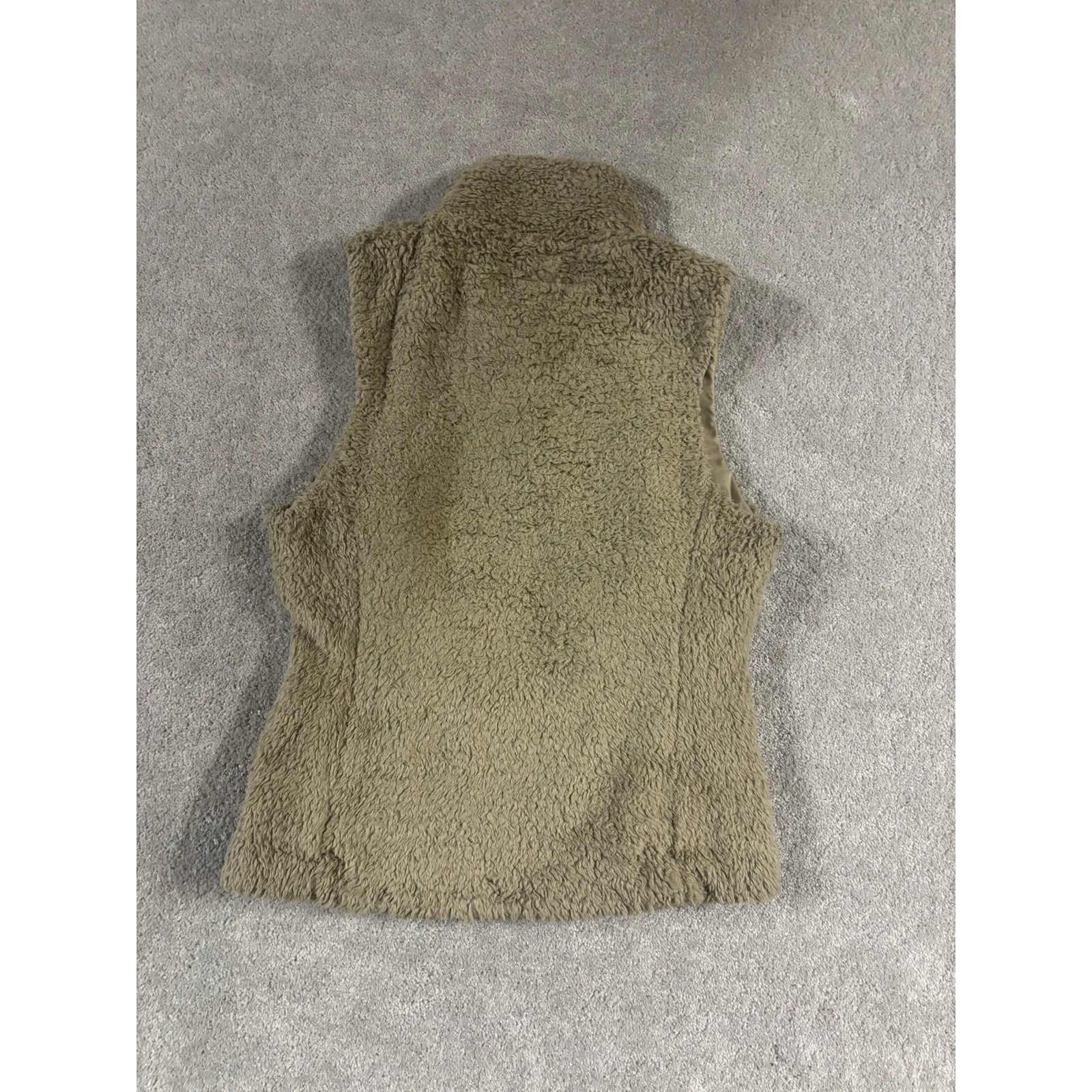 Patagonia Los Gatos‎ Fleece Full Zip Vest Tan Khaki Women's Small - Image 3