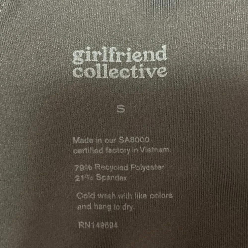 Girlfriend Collective Black Unitard Cycling Bike Scoop Tank One Piece Romper S - Image 4