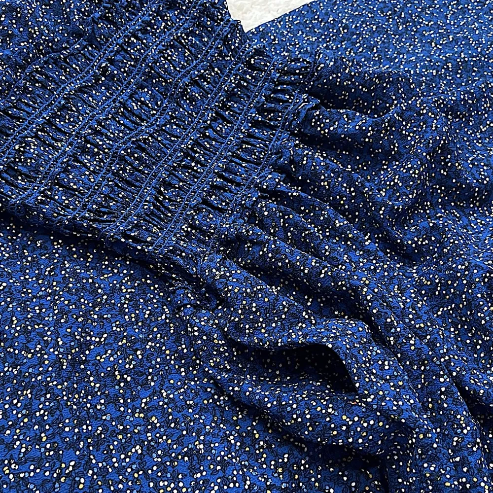 NWT Max Studio Floral Crepe Jumpsuit Sleeveless Surplice Smocked Waist Wide Leg - Image 10