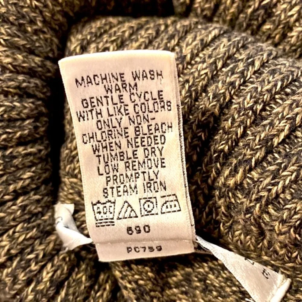 Geoffrey Beene Sport|| Brown/olive green turtleneck sweater - Image 6