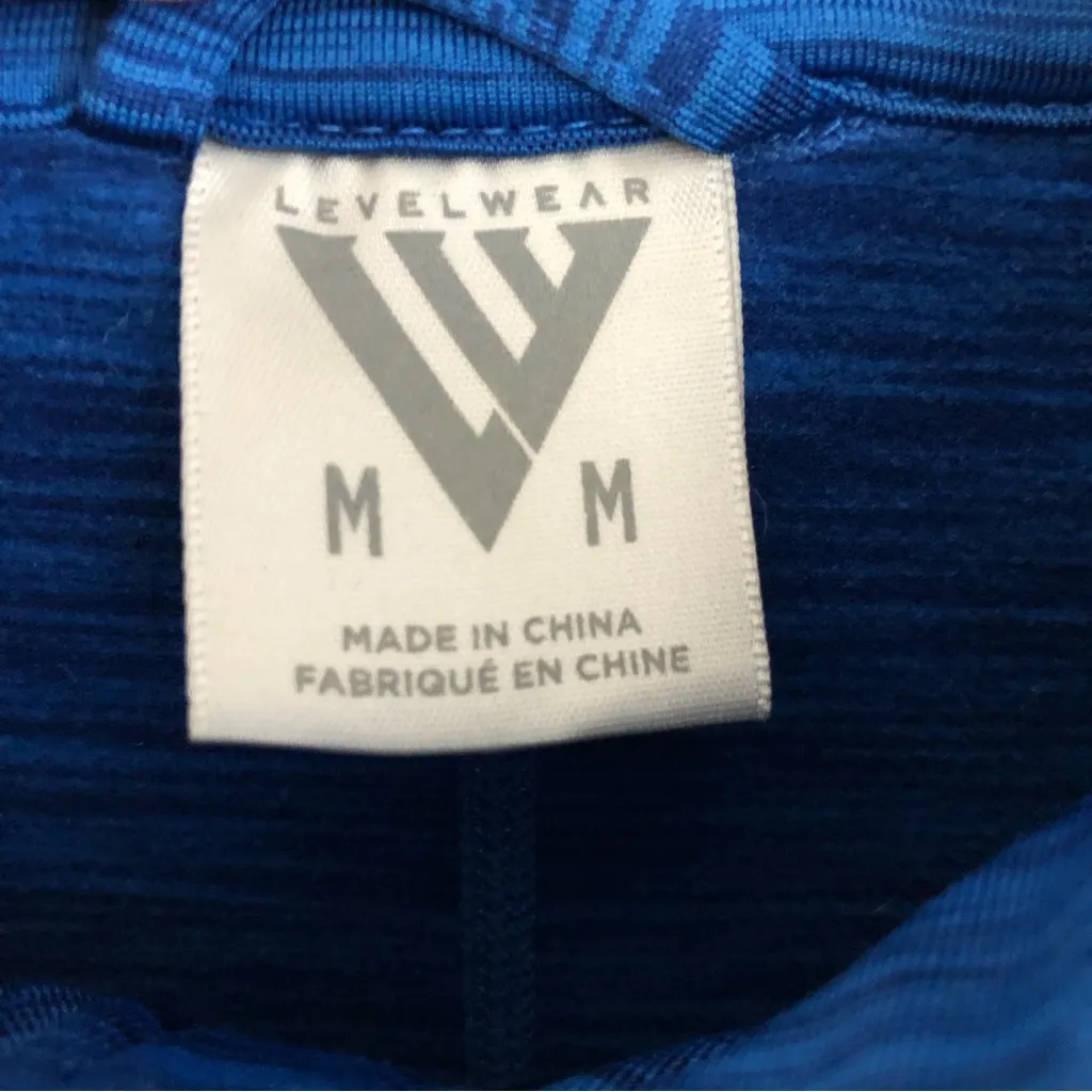 Levelwear zip up warm up jacket Blue M Size M - Image 4