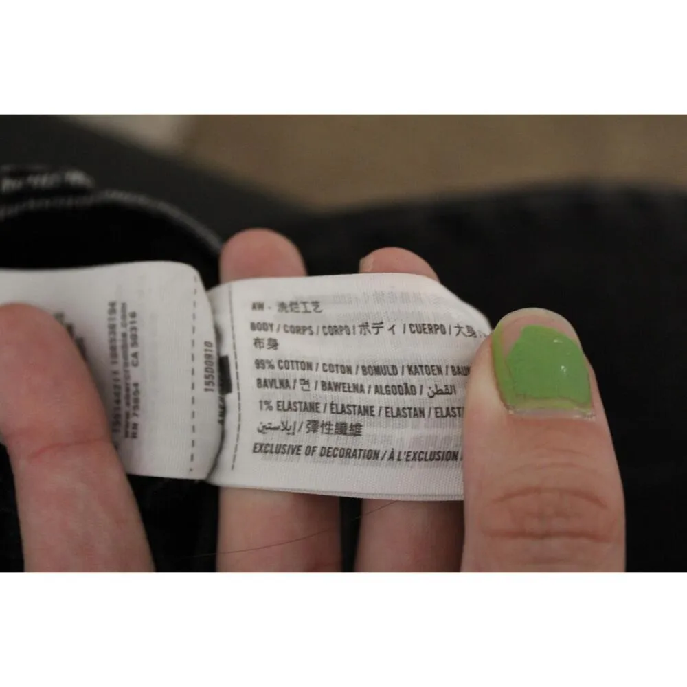 Abercrombie & Fitch Curve Love The Ankle Straight Ultra High Rise Jeans Sz 30 10 - Image 4