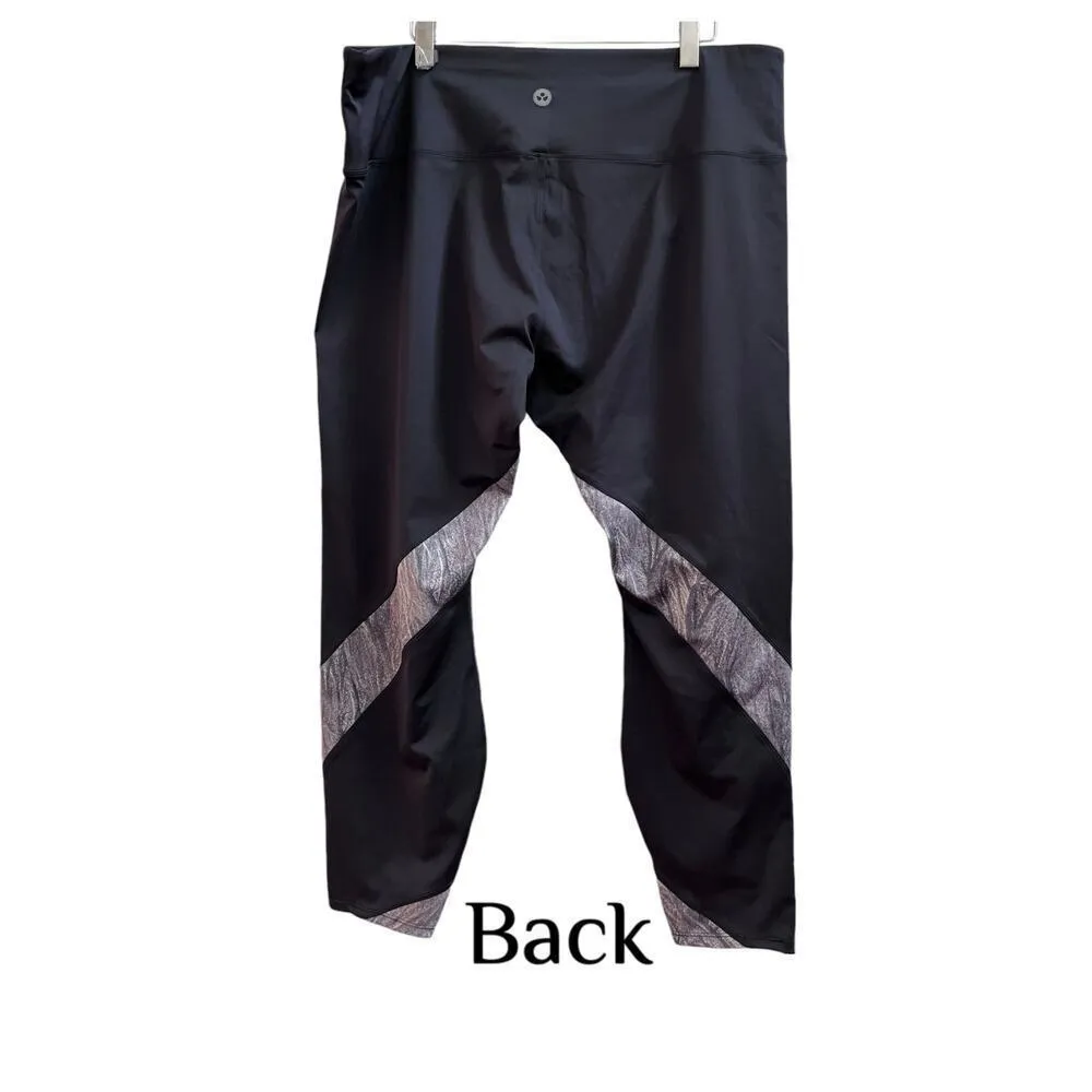 Soulgani Active California Love Twin Soul Leggings Plus Size 2X Black - Image 4