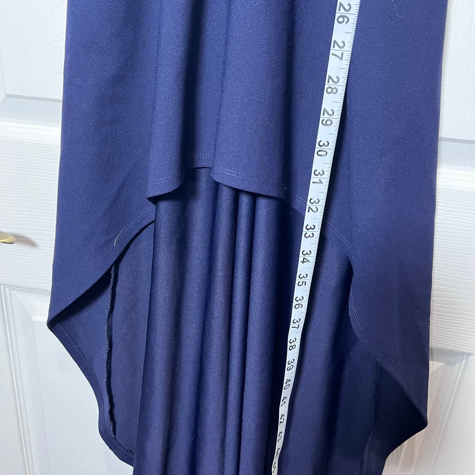 Speechless Navy Blue Halter High Low Rhinestone Side Cutout Formal Dress Size 0 - Image 3