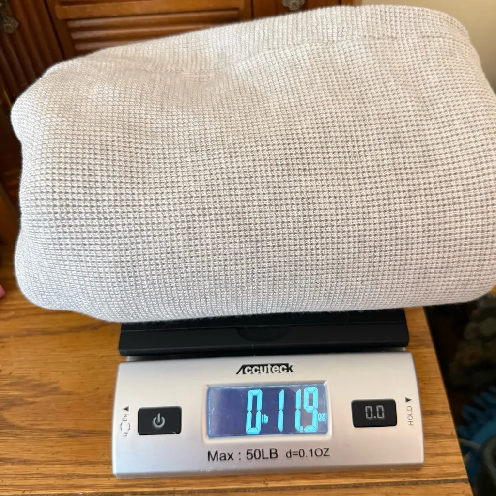 Cyrus Waffle Knit Light Gray Open Front Cardigan Vest Women’s XL Lagenlook - Image 10