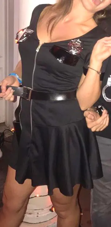 Officer Naughty Costume Black - Image 4