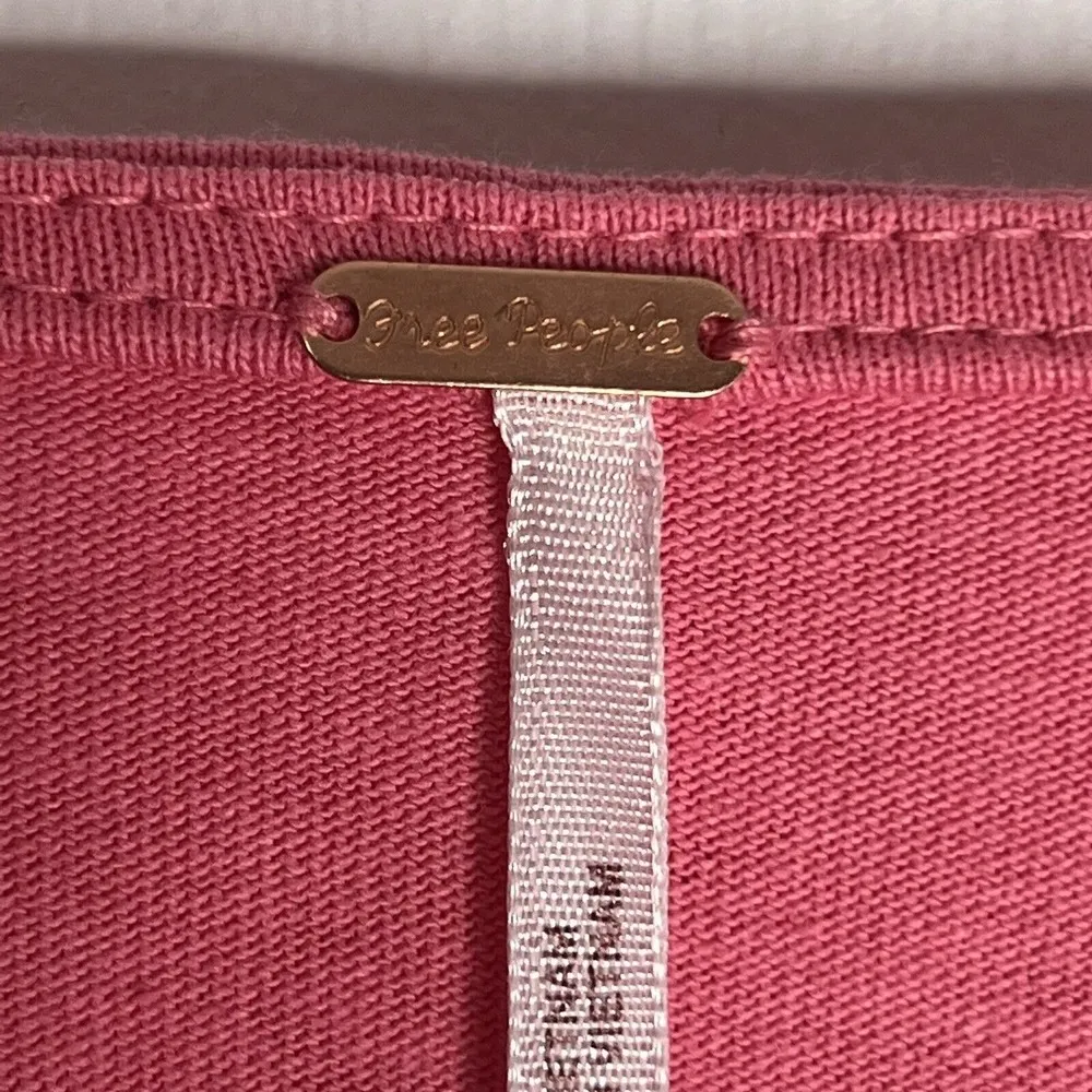 Free People Kitty Tee Velvet Rose Crop Top Tie Up Front Puff Sleeve Size XS NWT - Image 7