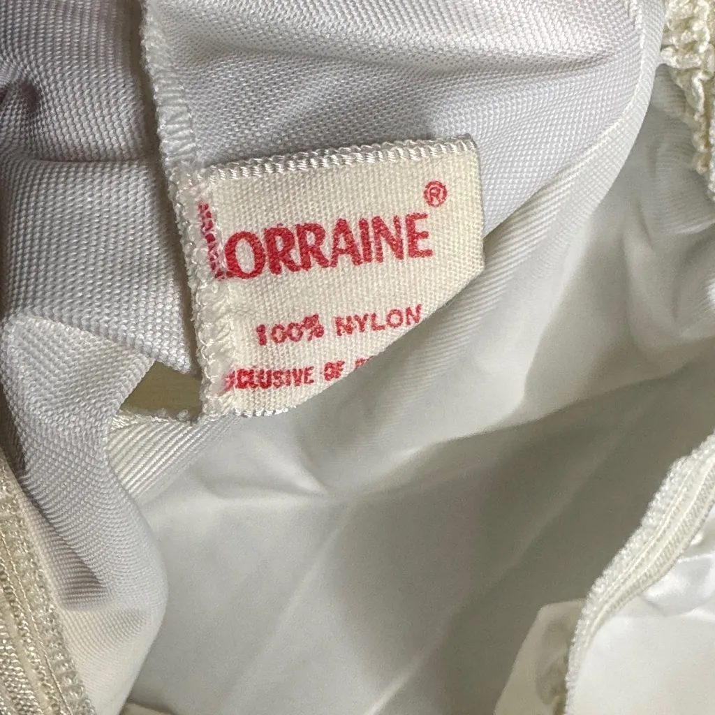 Vintage Lorraine White Lace Trim Slip Size M - Image 2