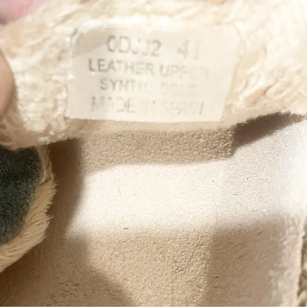 LL Bean Size 10 Green Leather Suede Slip on Clog Mule Buckle - Image 5