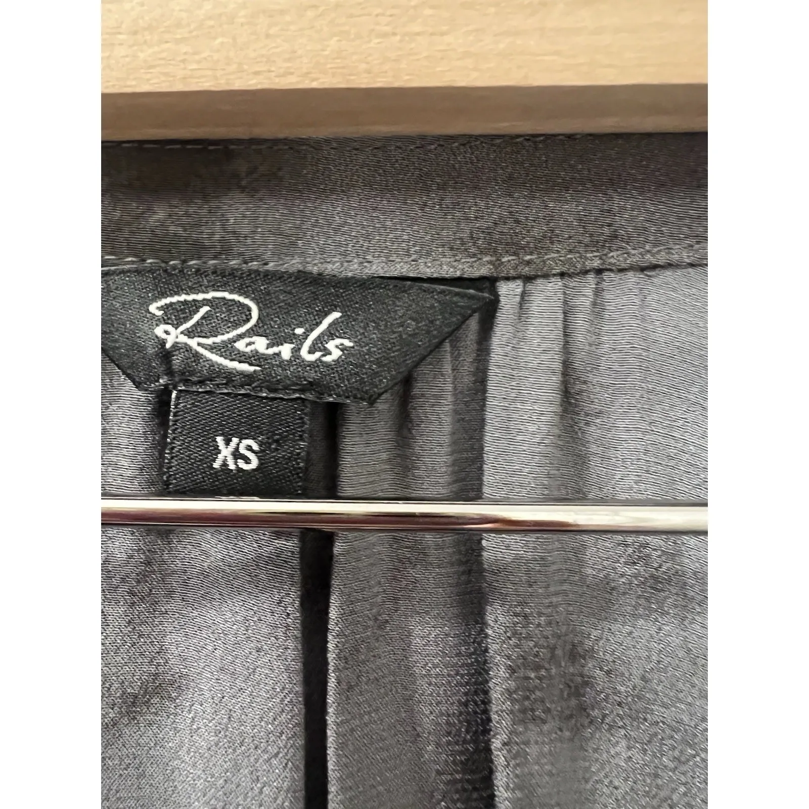 Rails Jasmine Dress Slate Tie Dye Layered Skirt Long Sleeve Size XS - Image 3