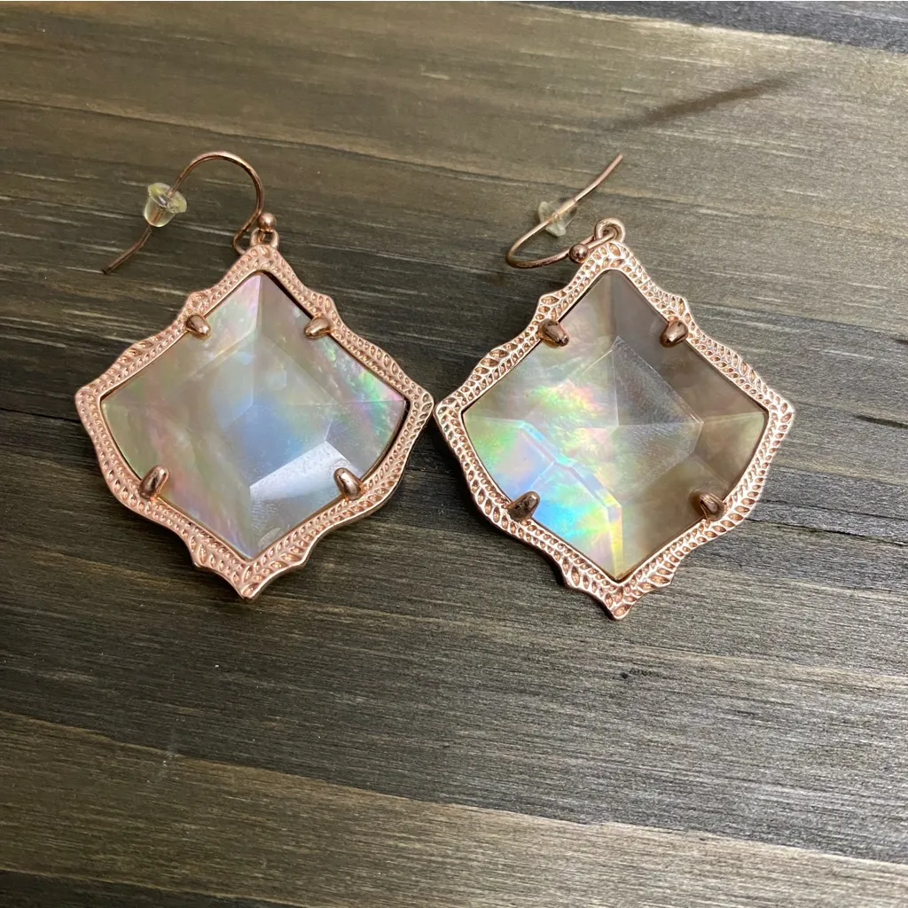 Kendra Scott Elegant Rose Gold-Toned Earrings‎ - Image 2