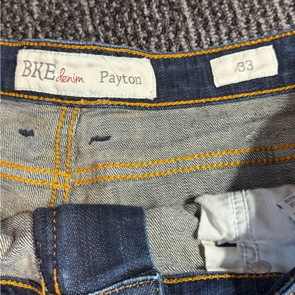 BKE Payton Cut Off Shorts Sz 33 Stretch - Image 3