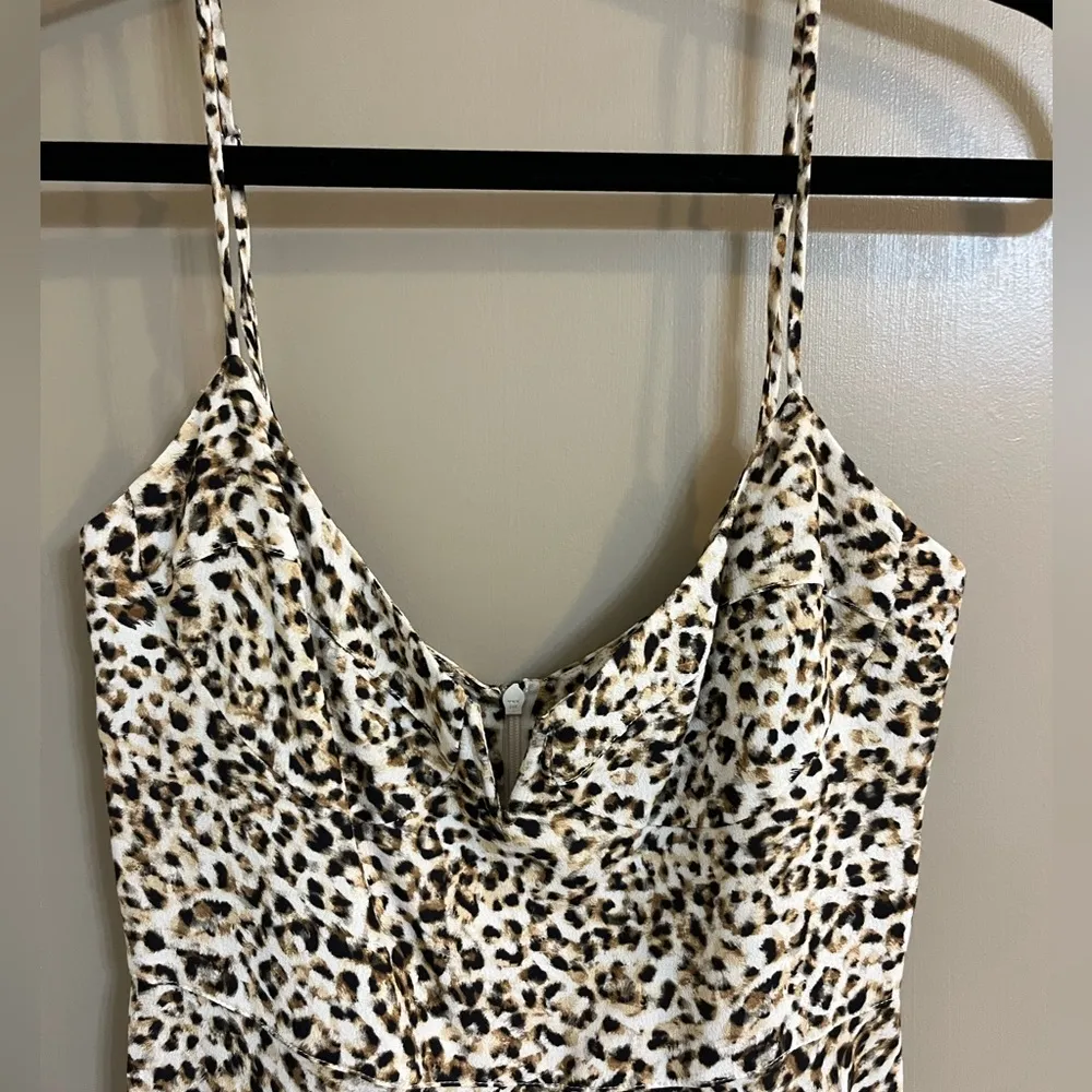 Sexpot Mini Dress Desert Leopard Sand Size XS - Image 6